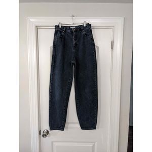 Rolla's Genie Jean Super High Rise 80s Balloon Leg shadow Black Rigid Denim 28